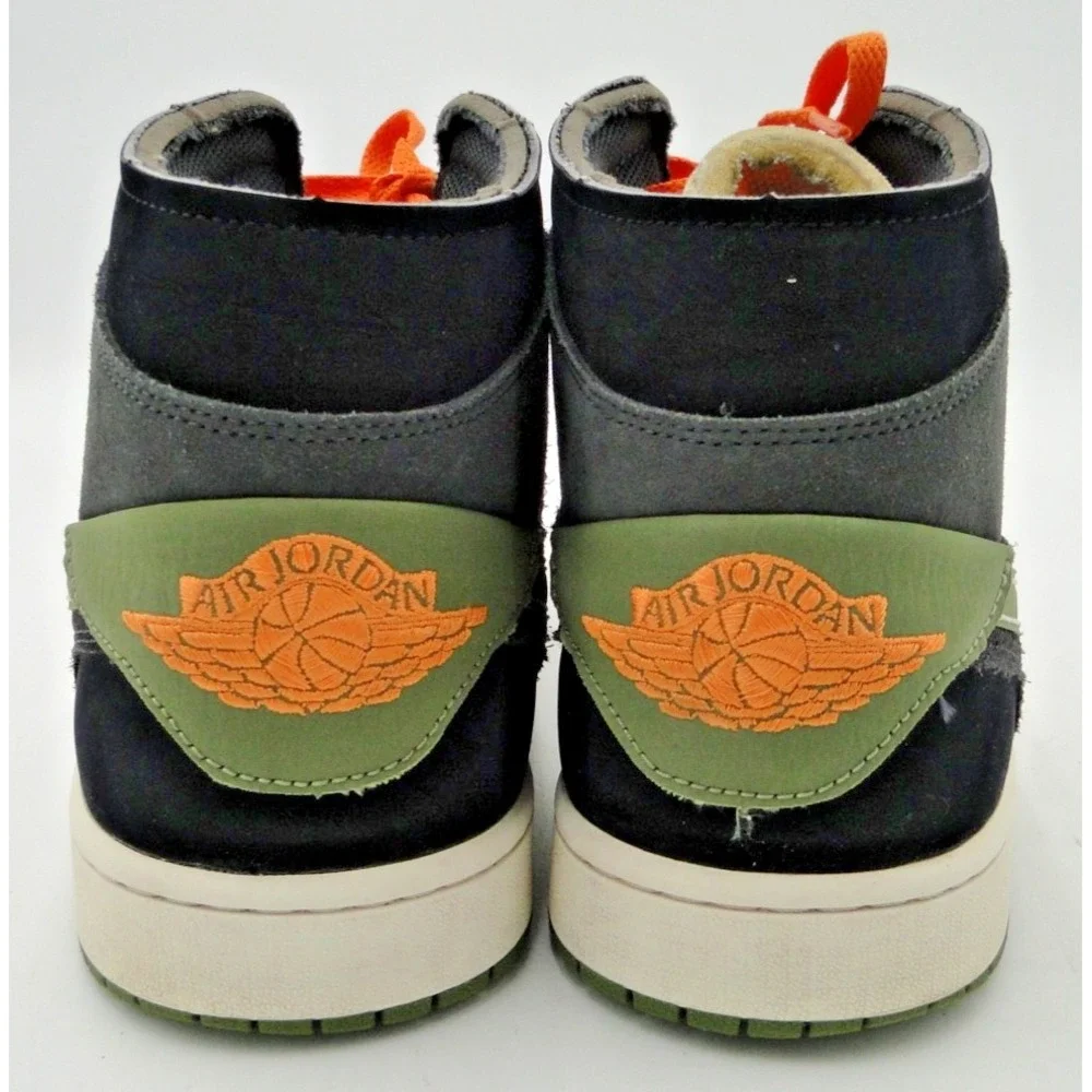 Nike Air Jordan 1 Mid SE Craft Anthracite Light Olive FD6817-003 Men's Size 15‎